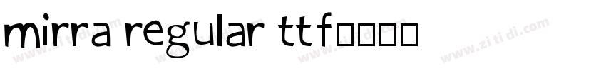 mirra regular ttf字体转换